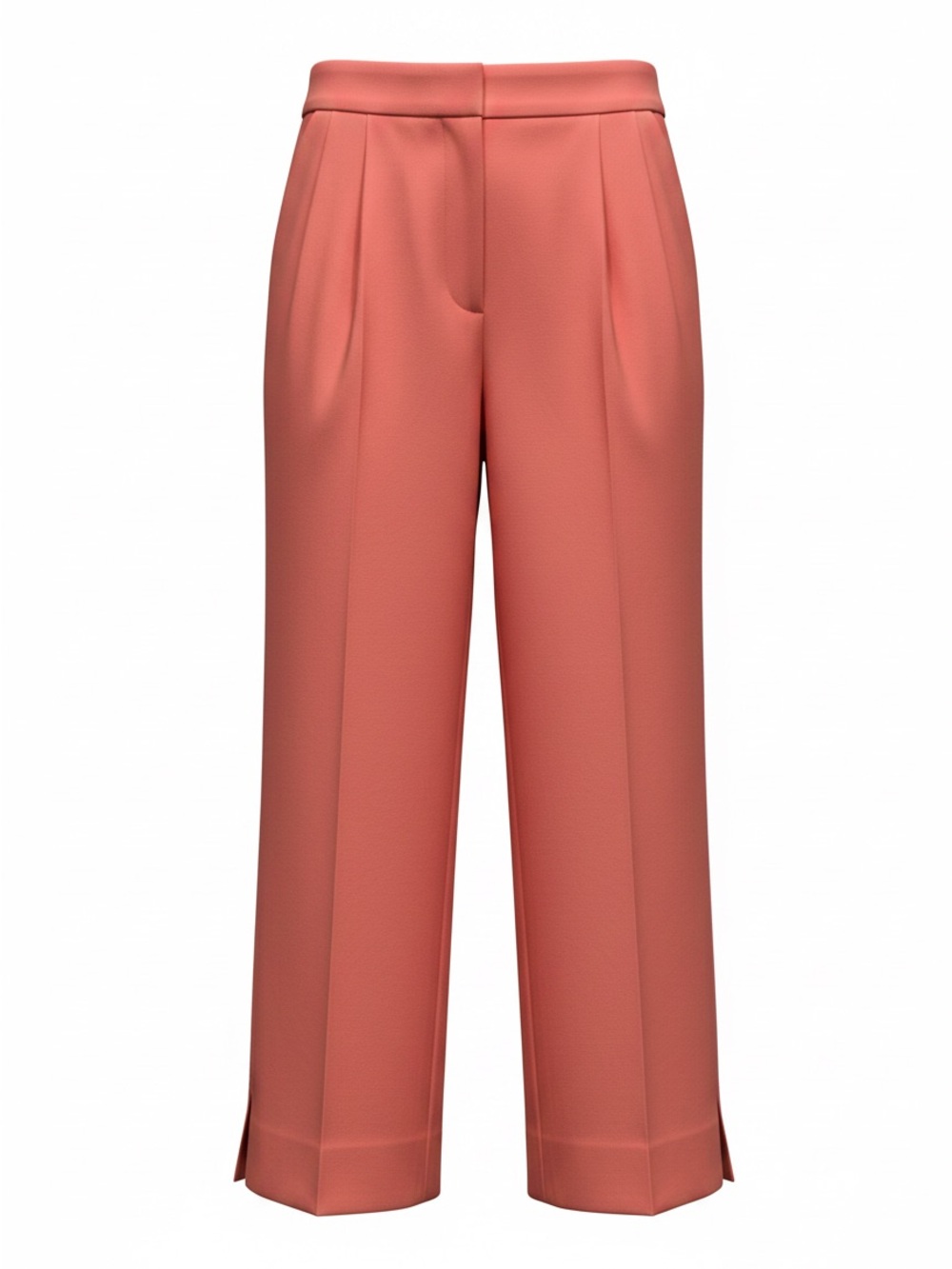 Izod Coral-Pink High-Rise Wide Leg Trousers